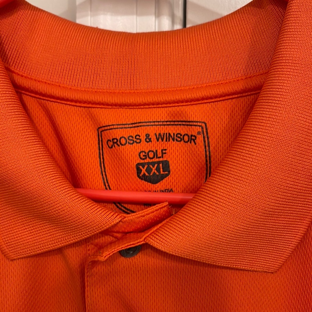 Orange double XXl polo golf shirt